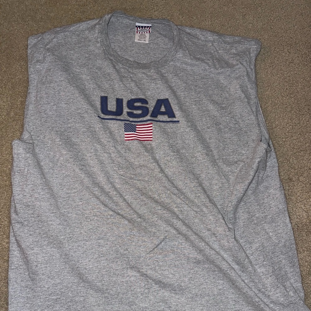 Sonoma Gray USA Graphic Men's Tank Top